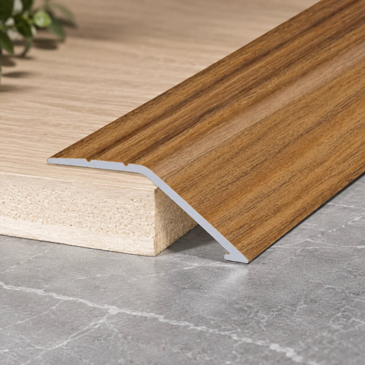 41mm Self-Adhesive Aluminium Ramp Transition Strip Realuse Image