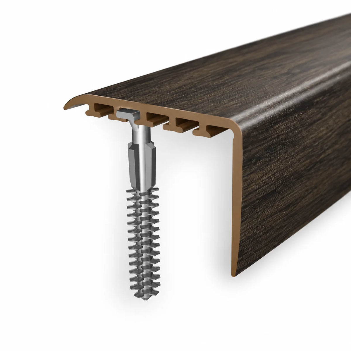 D-K0100 45x22mm Wood Effect PVC Stair Nosing Realuse Image