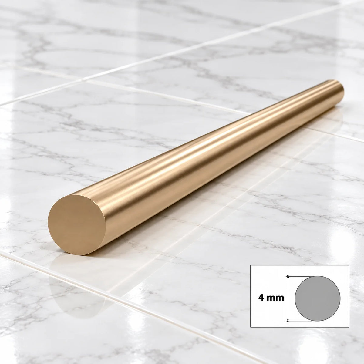 Brass Round Bar CZ121 Rod 1m | Various Sizes Solid Metal In 4 MM