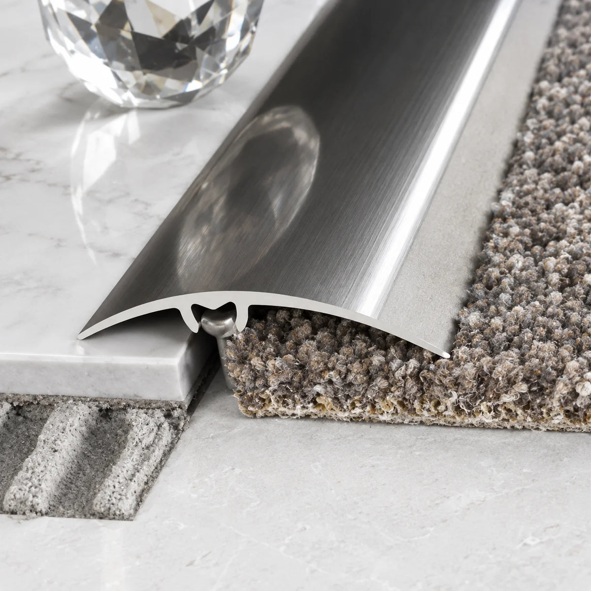 50mm Aluminium Adjustable Floor Transition Strip Realuse Image 