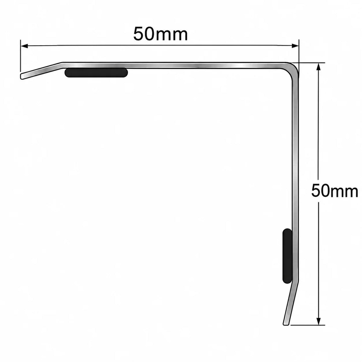 Durable 50x50mm stainless steel corner guard for protecting wall edges