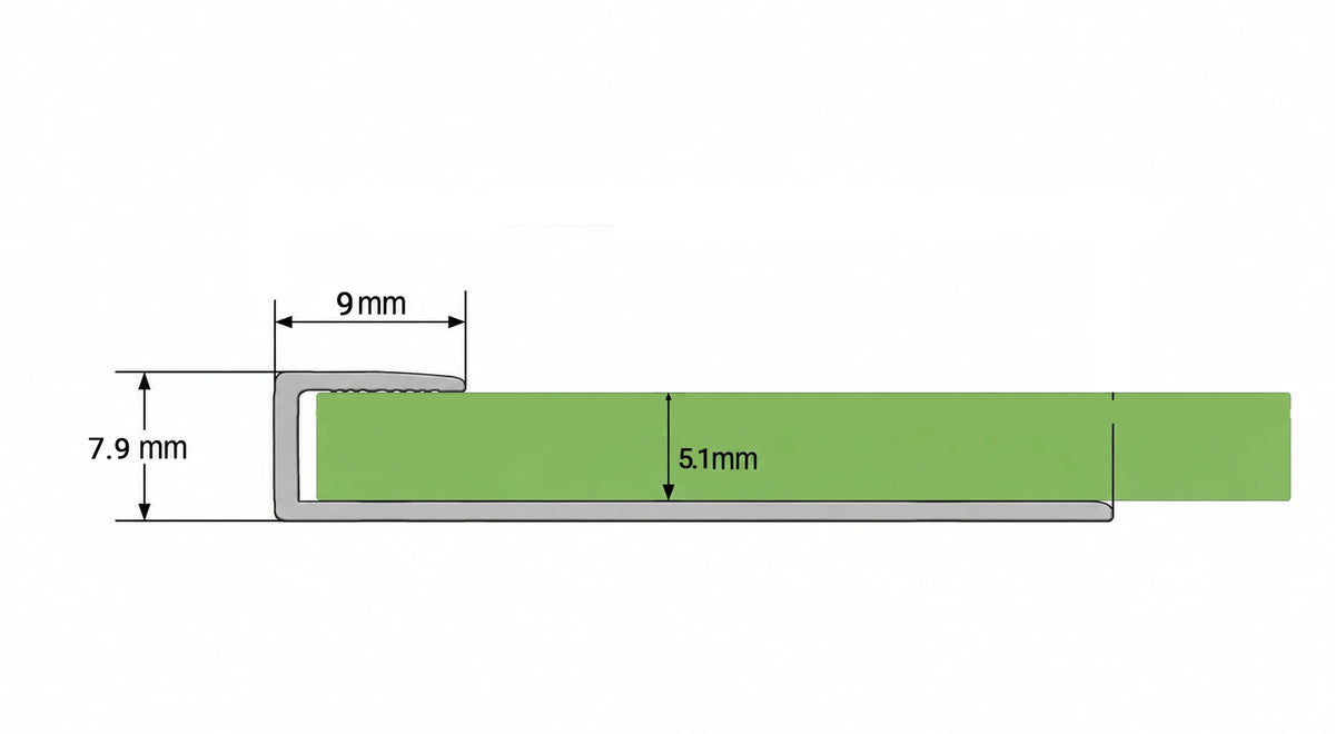 5mm_Aluminium_Flooring_Edge_Profile_Silver_LVT_-_P.L5_900_2500mml-diagram