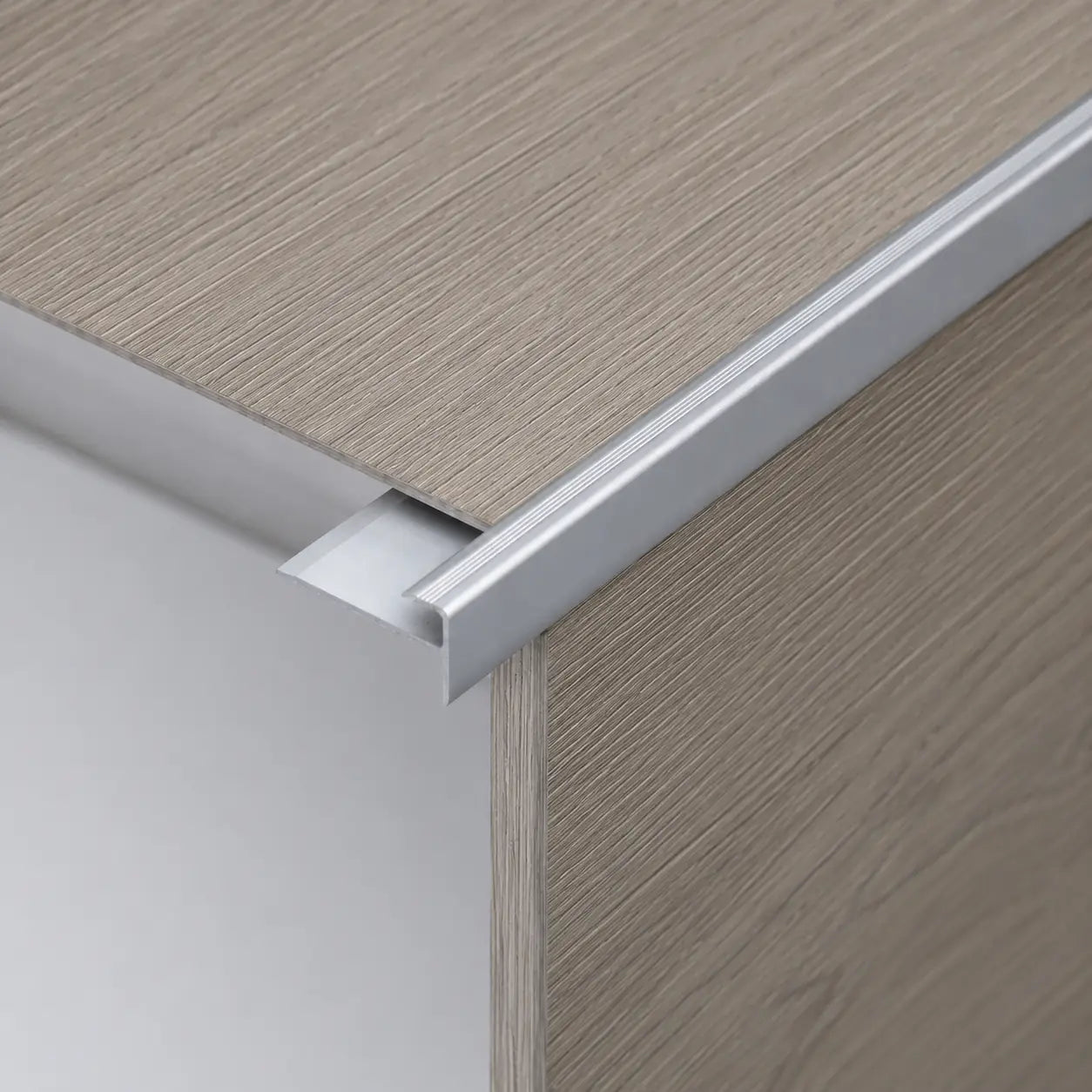 5mm Aluminium Stair Nosing Outer Corner Real Use Image