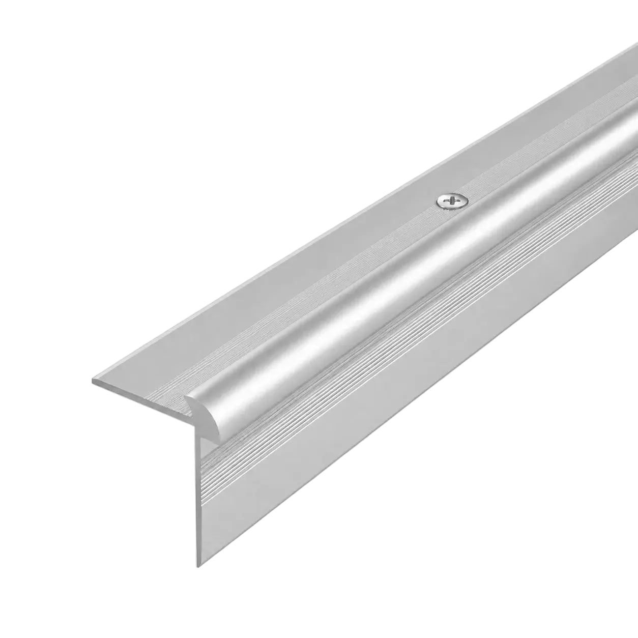 5mm Aluminium Stair Nosing Outer Corner Silver LVT Z5 Product Image