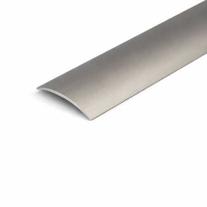 Inox A13 40mm anodised aluminium self-adhesive door threshold strip with a flat profile for smooth floor transitions.