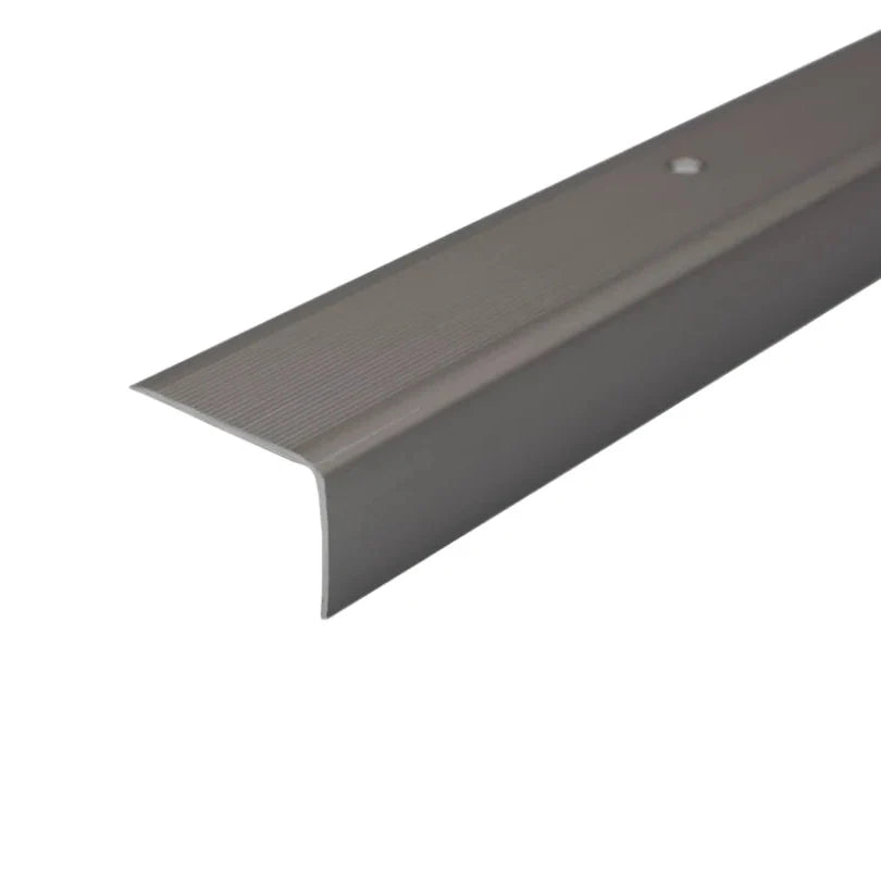  Aluminium Non Slip Ribbed Treads Stair Nosing Edge Trim
