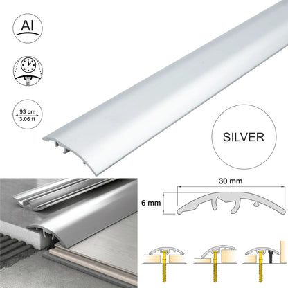 Aluminium Door Threshold Strip 30mm 4-in-1 Multi-Purpose Floor Trim S30K