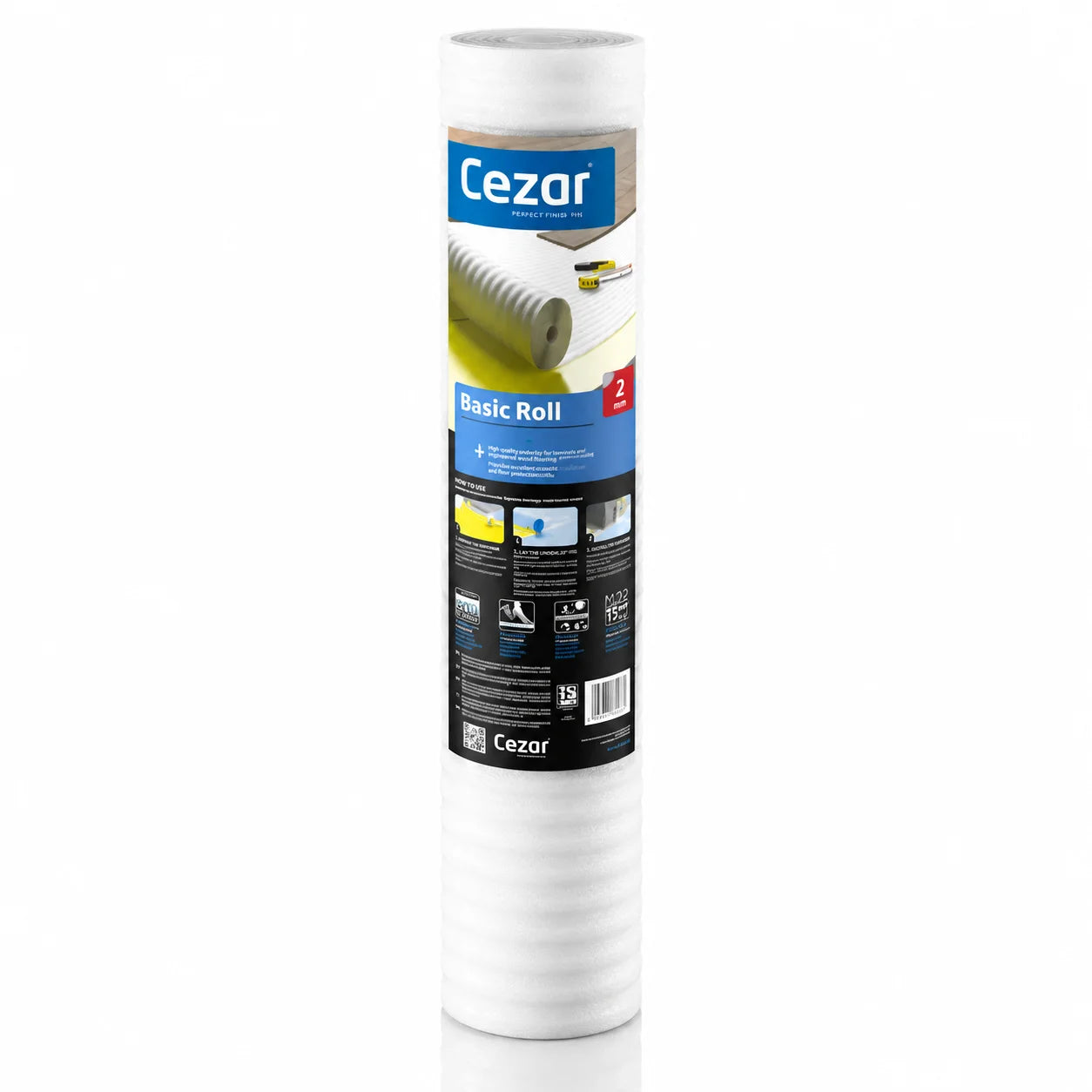 Acoustic Underlay Roll 2 MM Thick White Main Image