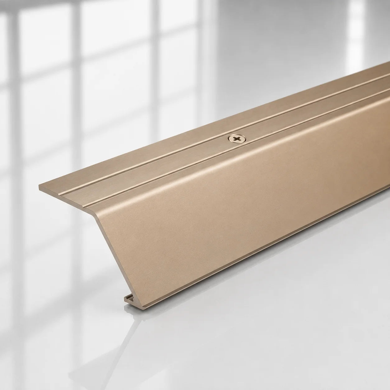 41mm Anodised Aluminium Door Threshold Ramp Profile in Champagne Color