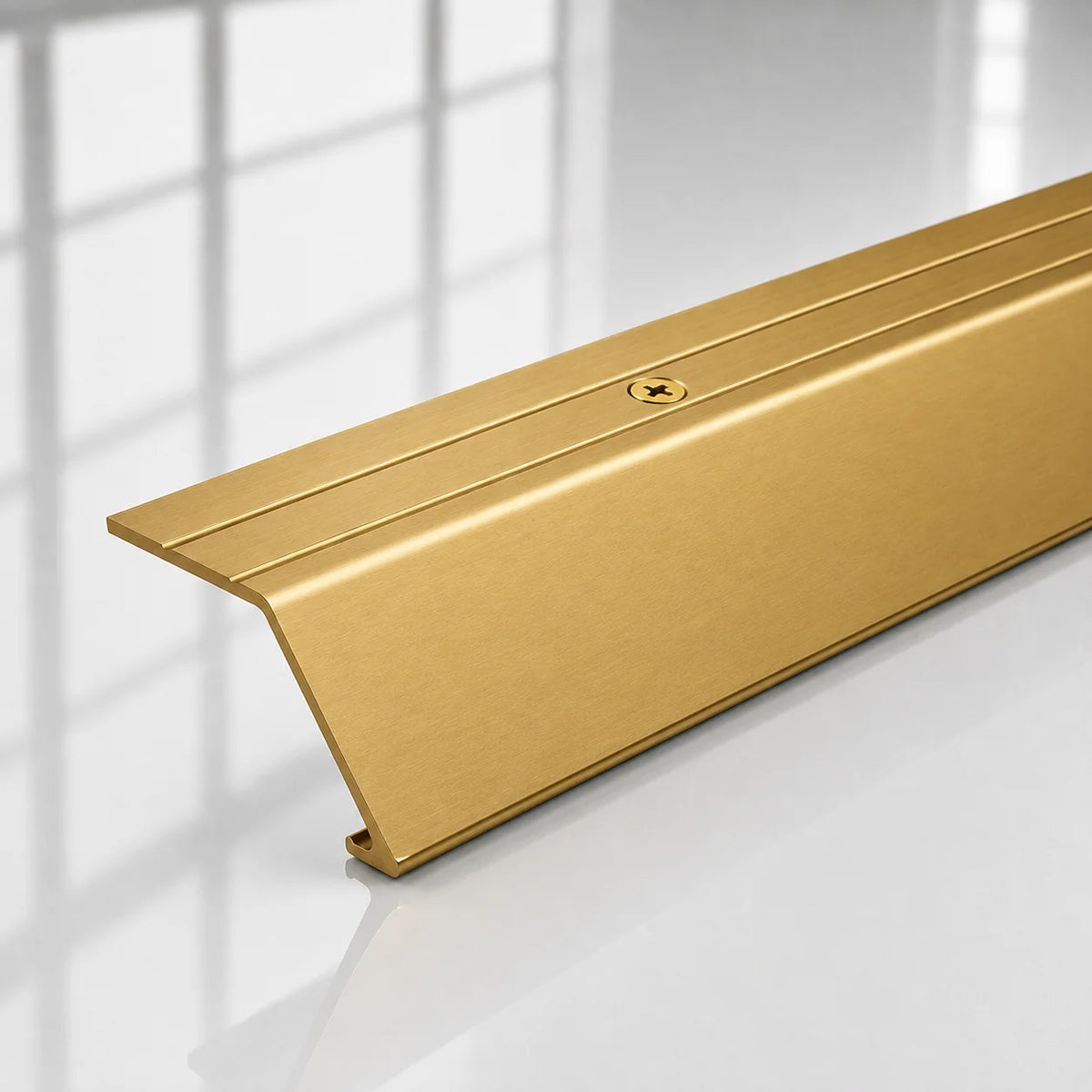 41mm Anodised Aluminium Door Threshold Ramp Profile in Gold Color