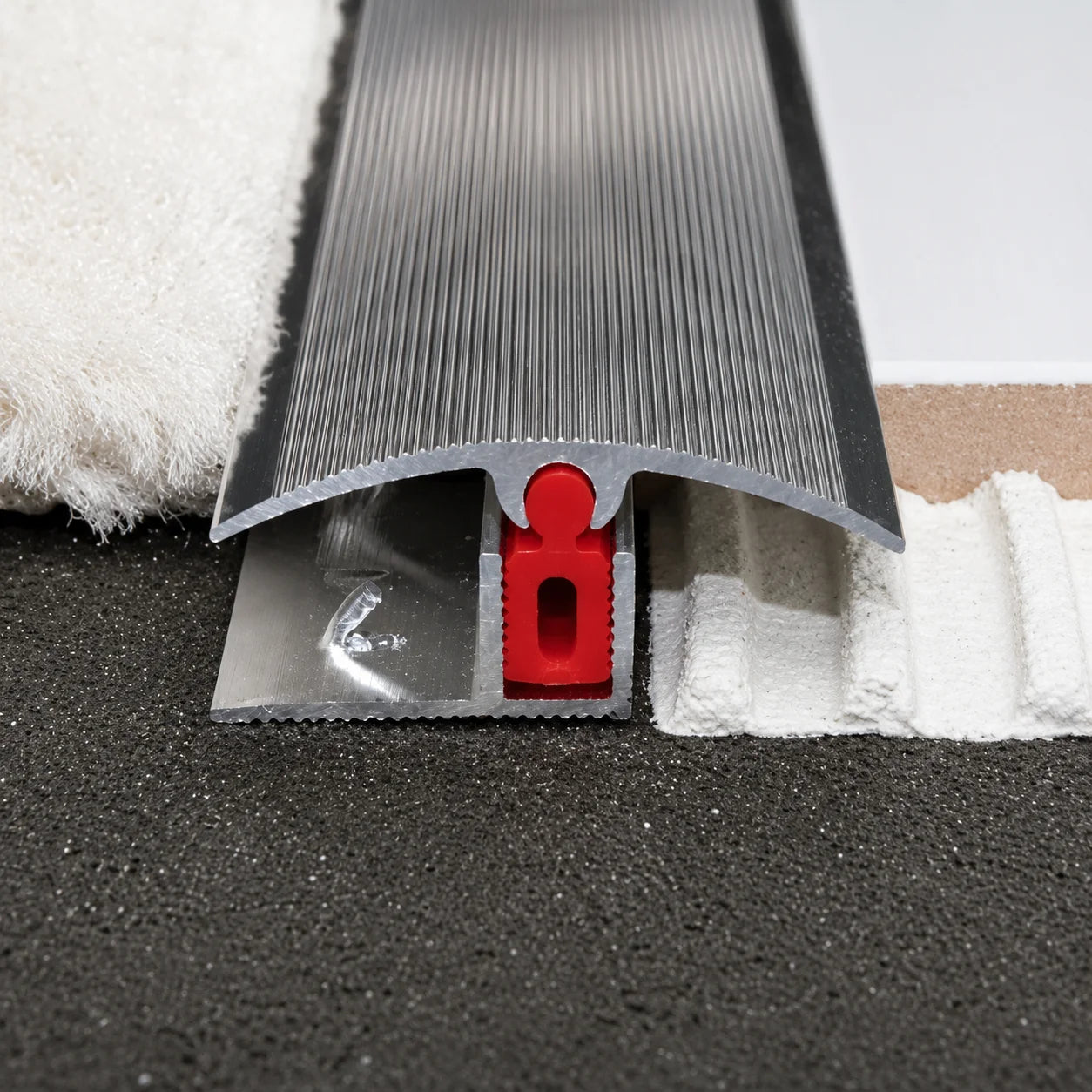TTG 40mm Aluminium Door Threshold Strip Adjustable Height/Pivots Easy clip Carpet Real Usage