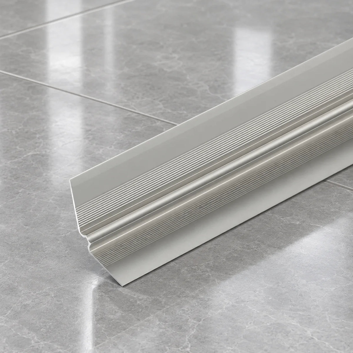 Silver Aluminium LVT Stair Inner Corner Profile 5mm 900/2500mm Main Image