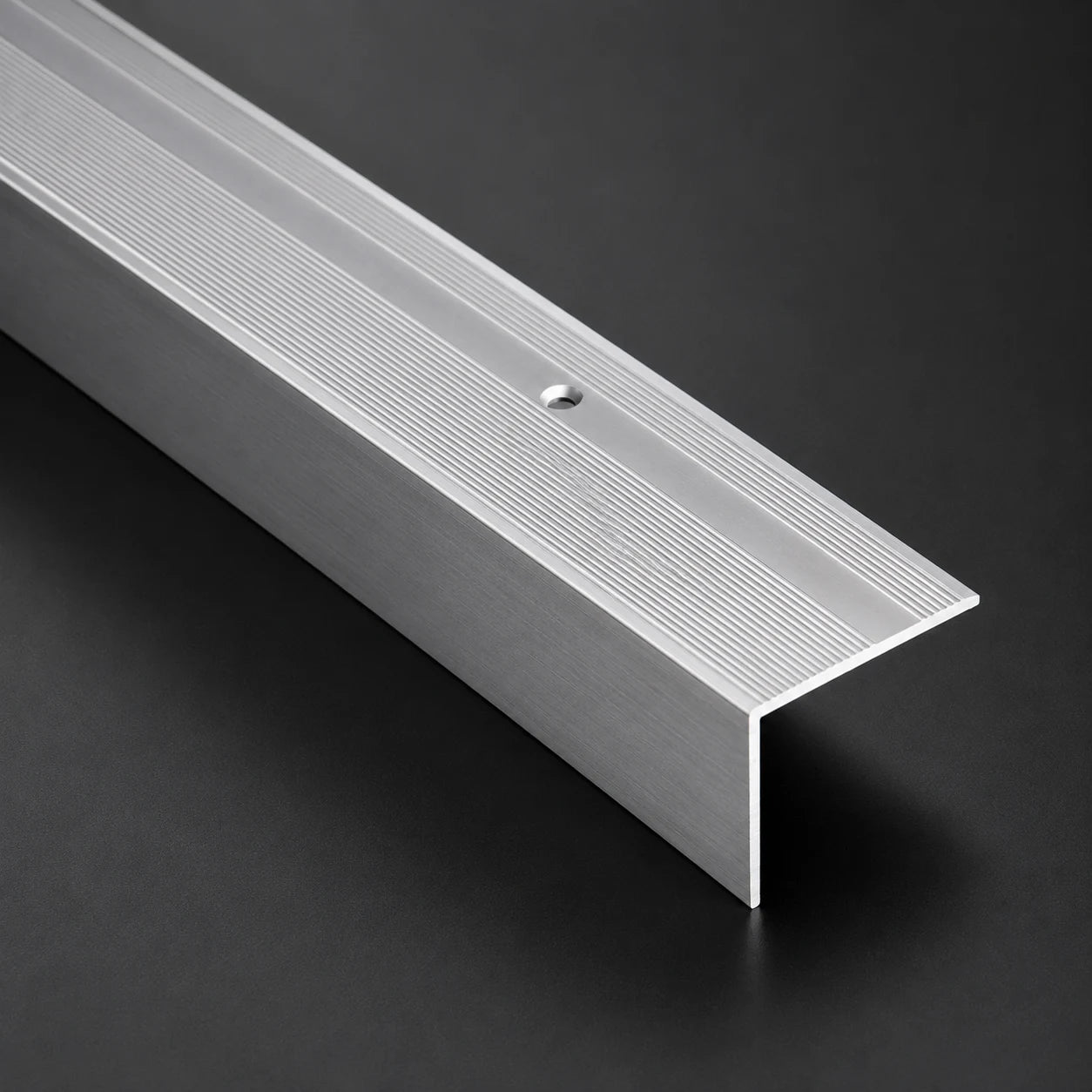 Aluminium Stair Nosing Step Edge Trim Anodised 45x40 Silver