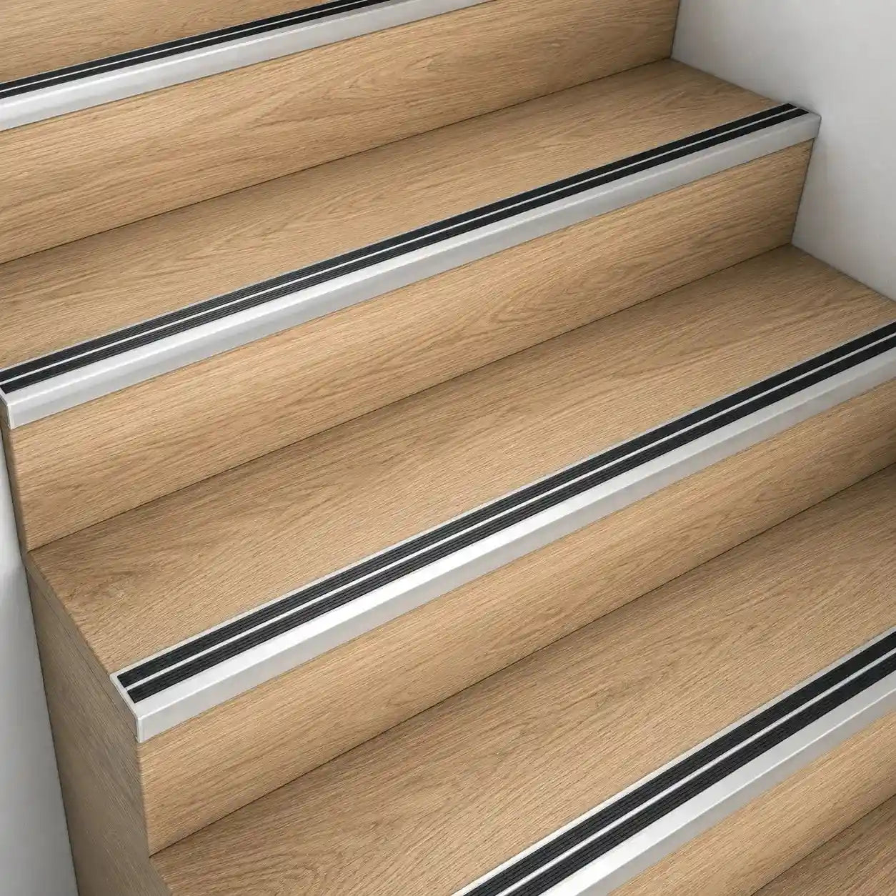 Aluminium Stair Nosing with Rubber Insert_Real Use Image