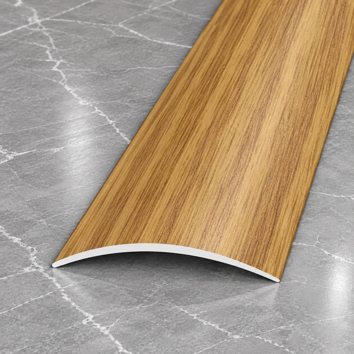 40mm Wood Effect Aluminium Self-Adhesive Threshold Strip In Amber Oak Color