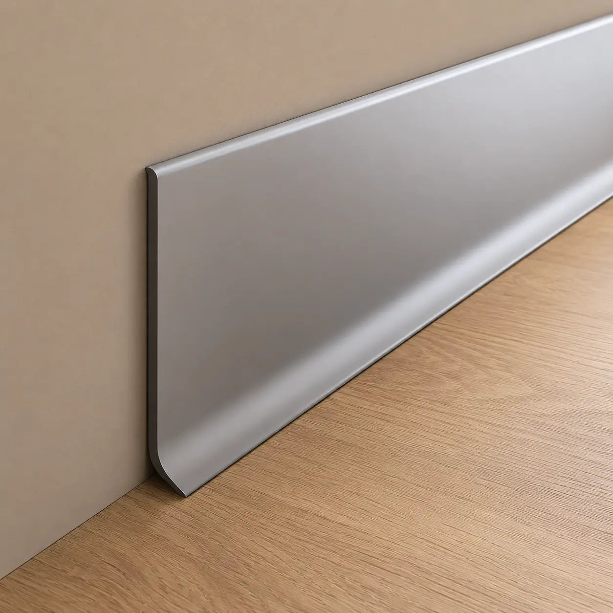 Anodised Aluminium Skirting Board Trim Profile