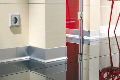 Anodised Aluminium Skirting Board Trim Profile