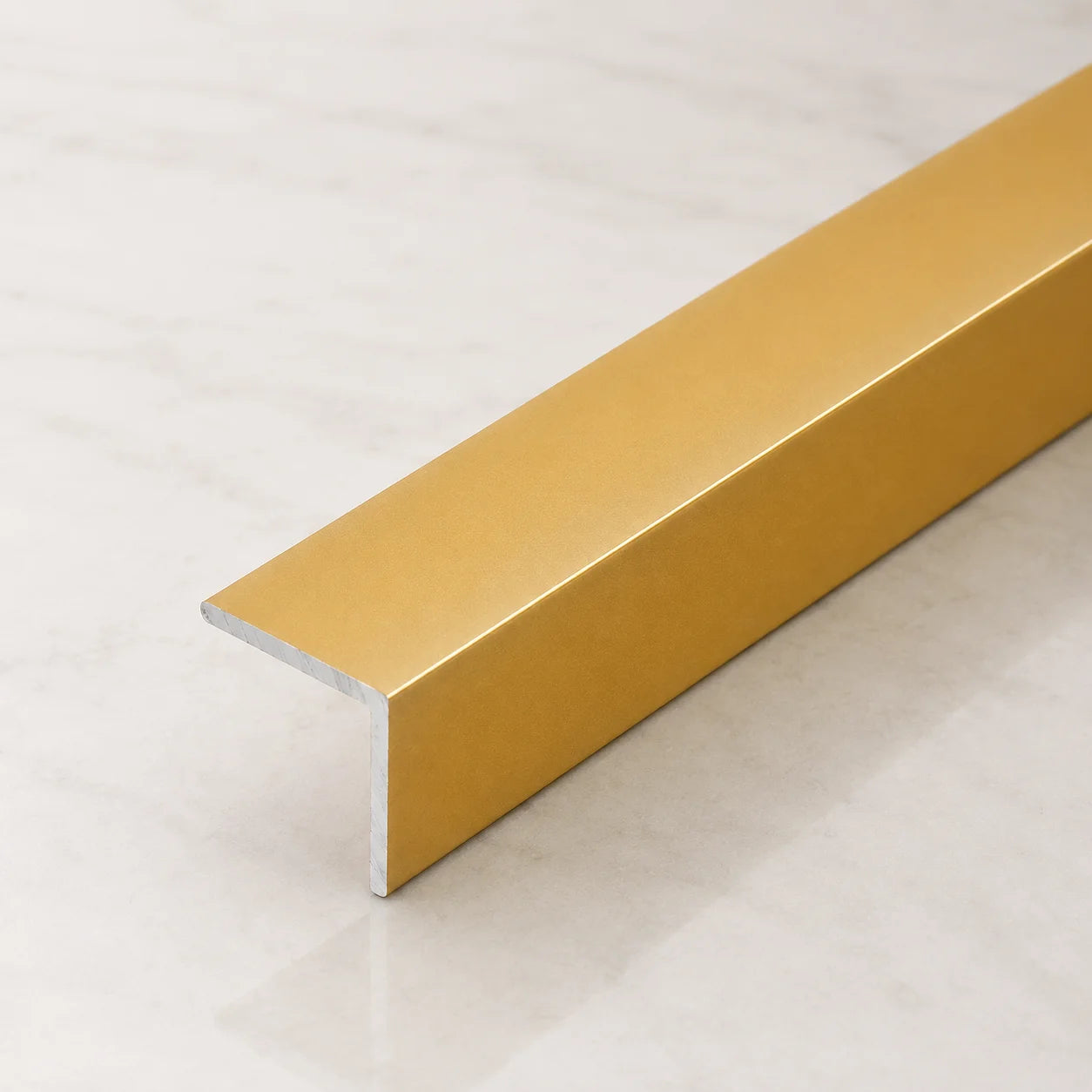 Anodised Aluminum Angle Corner Profile | Silver & Gold 1m Length In Gold Color