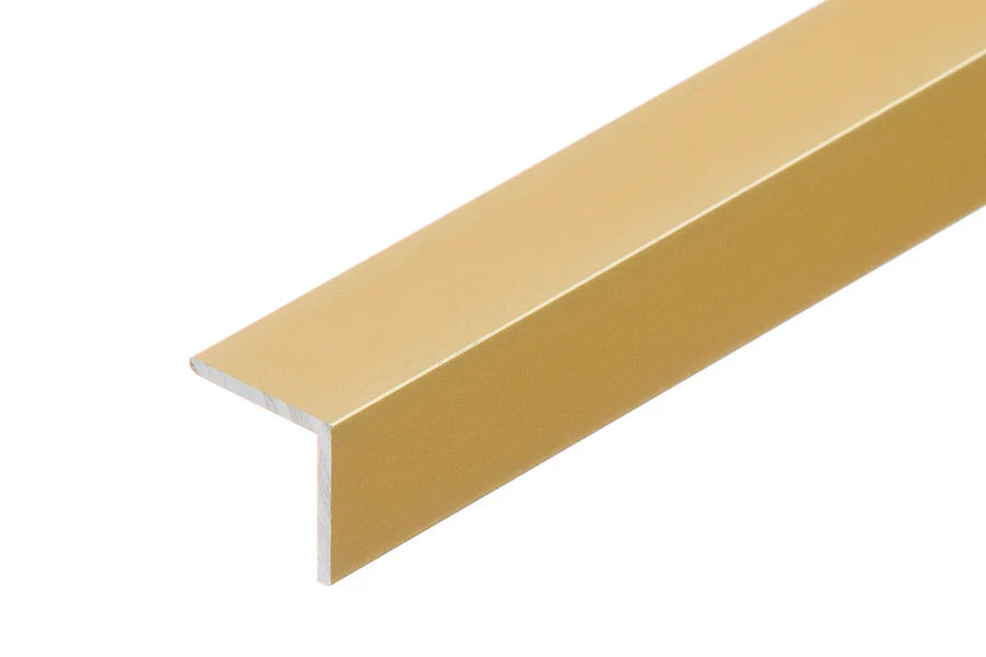 Anodised Aluminum Angle Corner Profile | Silver & Gold 1m Length - 02 Image