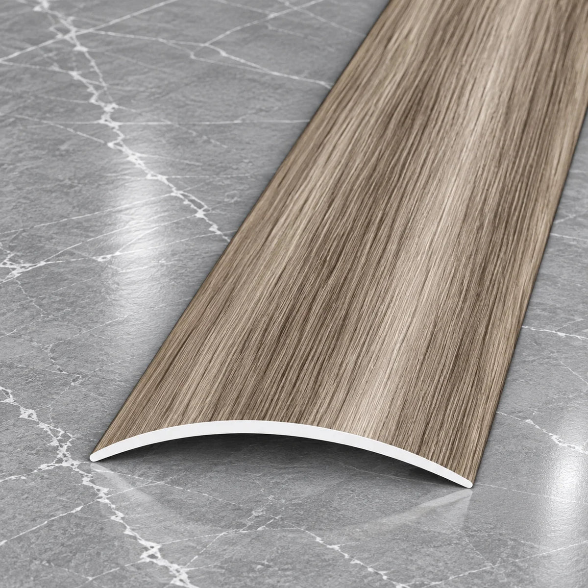 40mm Wood Effect Aluminium Self-Adhesive Threshold Strip In Antique Oak Color