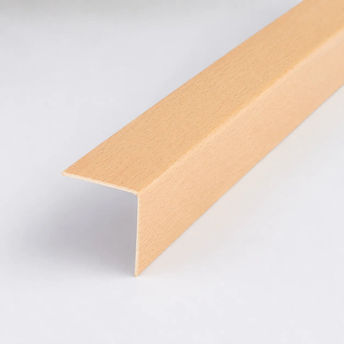 PVC Plastic Edge Protector Moulding Wood Effect Corner Angle Trim 90° In Beech Color