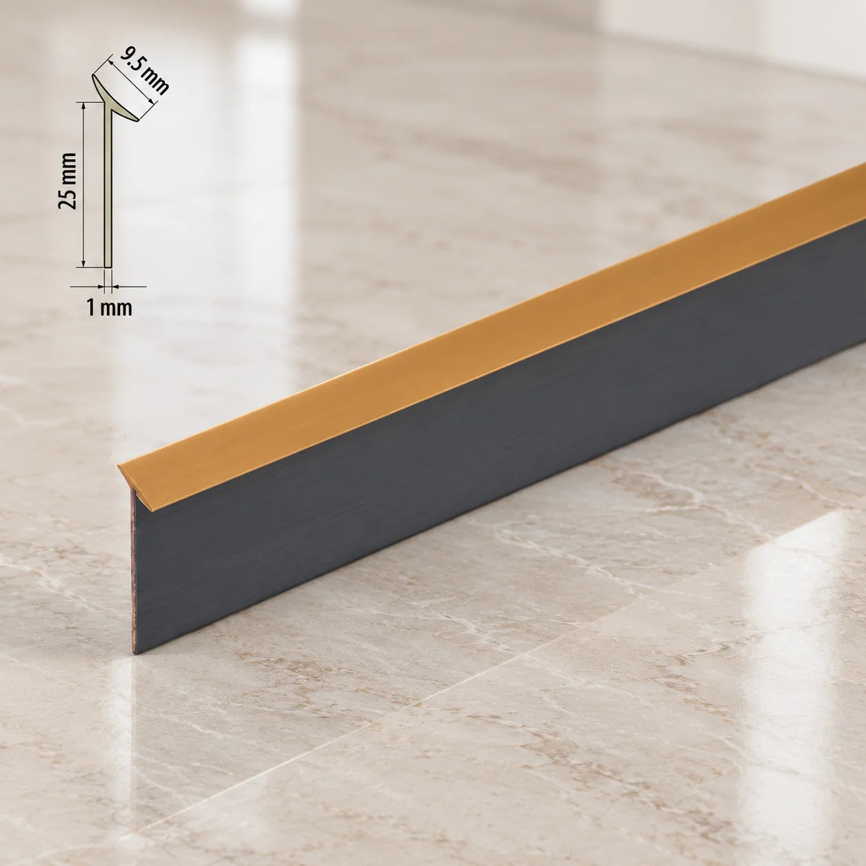 Flexible Waterproof Adhesive Edge Worktop Seal Strip Trim - Kitchen Bathroom In Beige Color