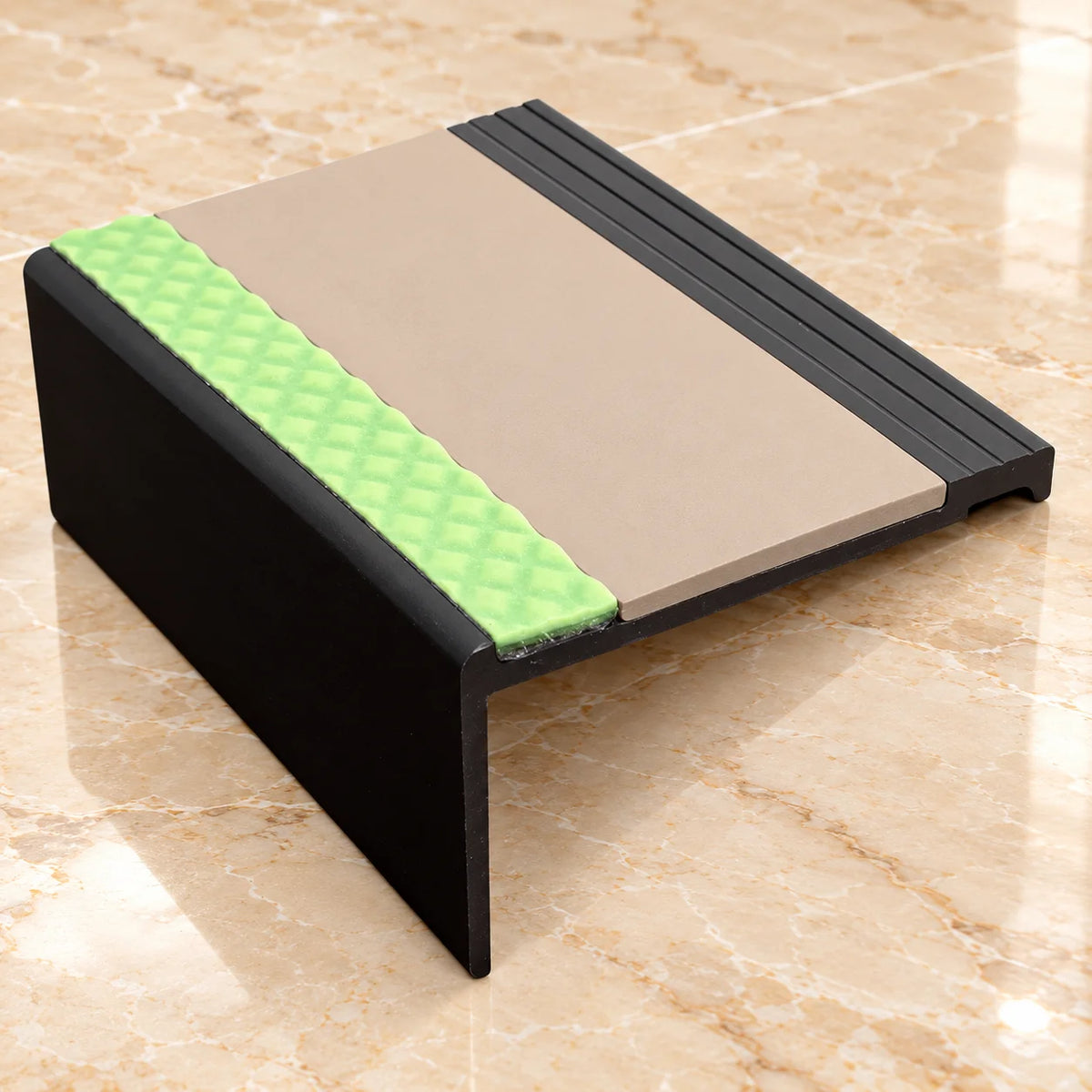 AHP 67.5x39mm Aluminator® PVC Non-Slip Stair Nosing In Beige Color