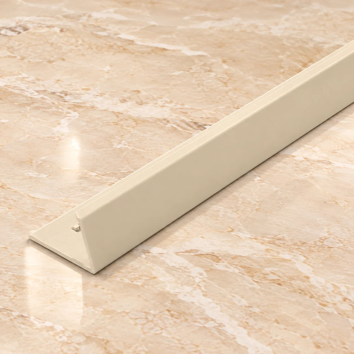 PVC Straight Edge Tile Trim 8mm, 10mm & 12.5mm – 2.5m In Beige Color