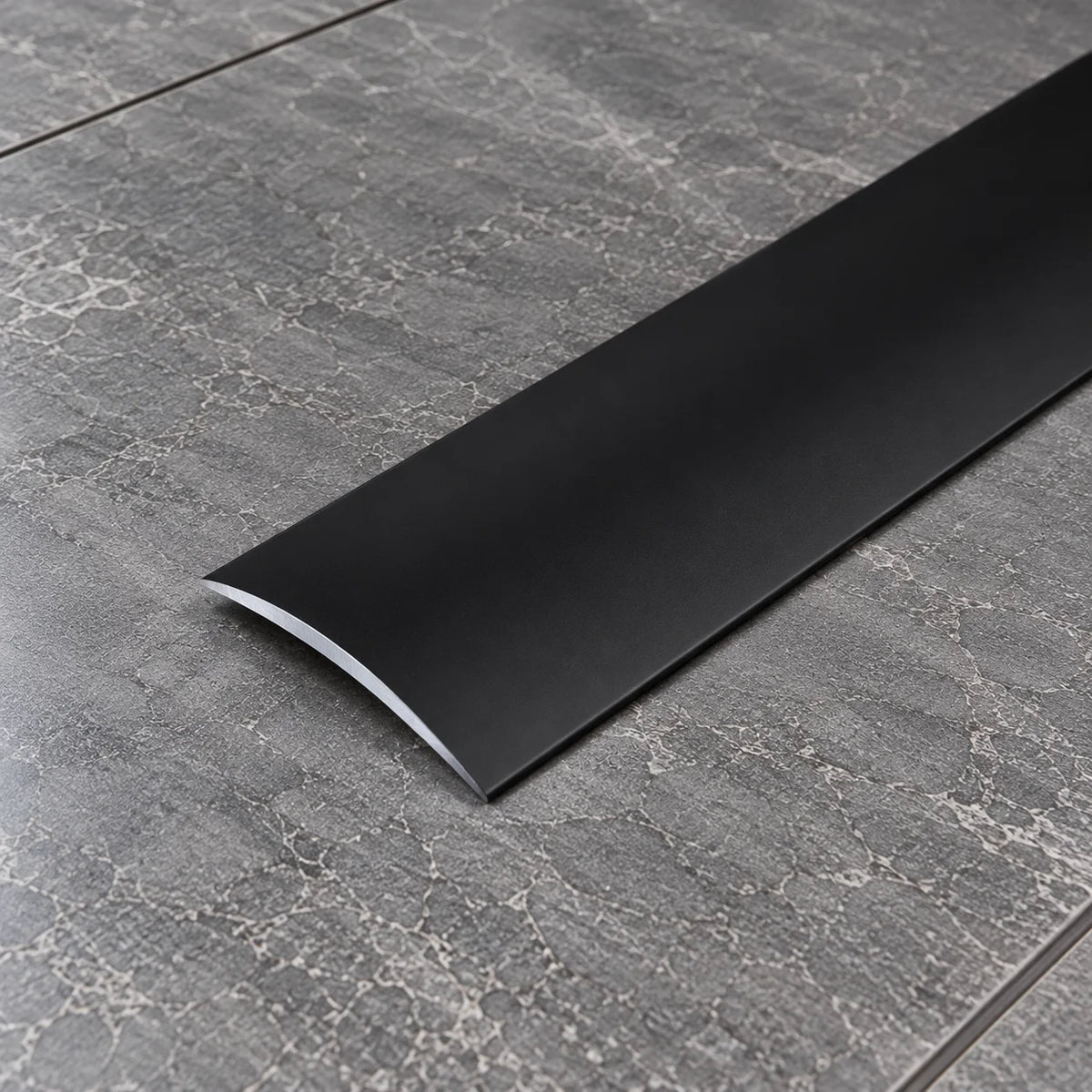 30mm Self-Adhesive Aluminium Floor Transition Strip In Black Color