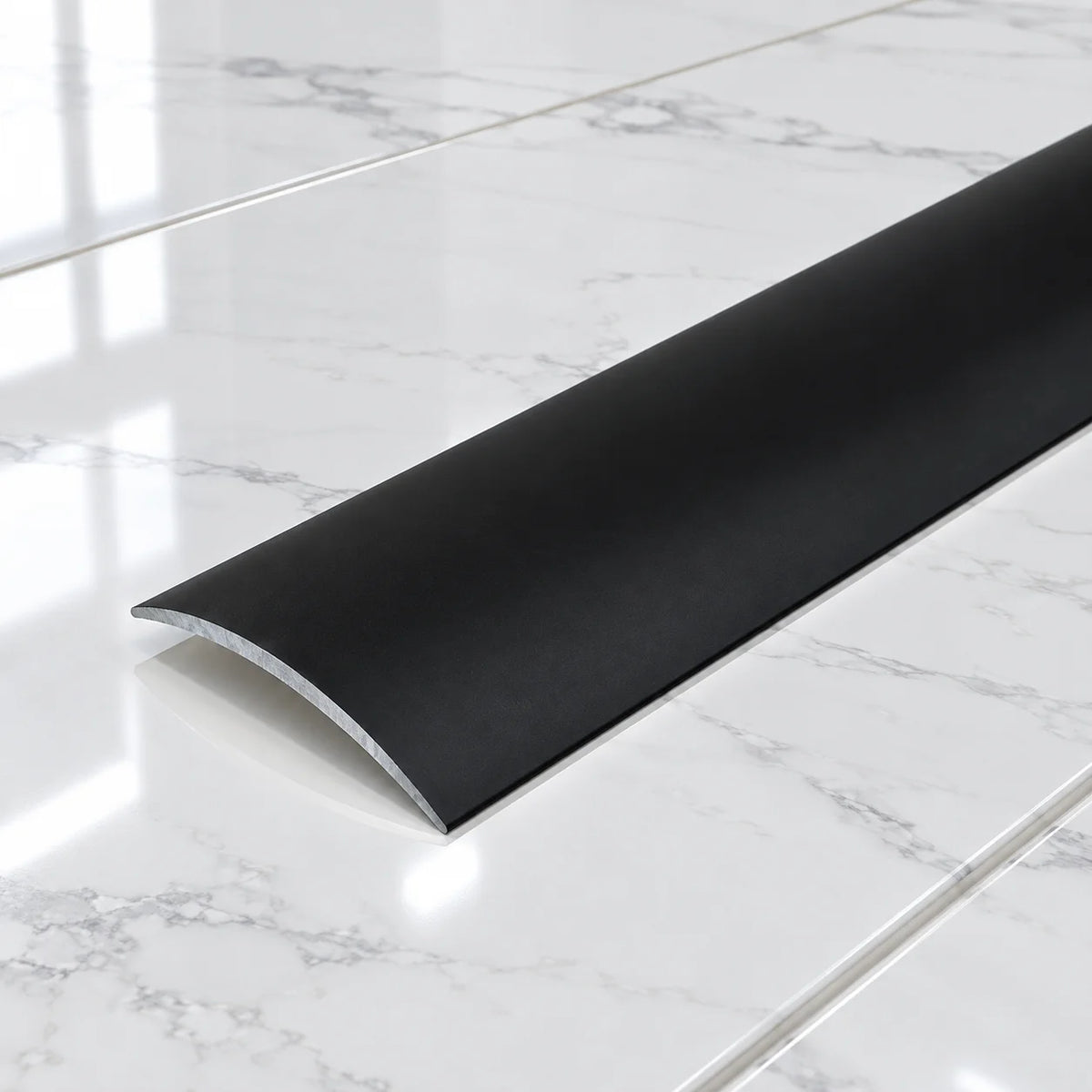 40mm Self-Adhesive Aluminium Floor Transition Strip In Black Color