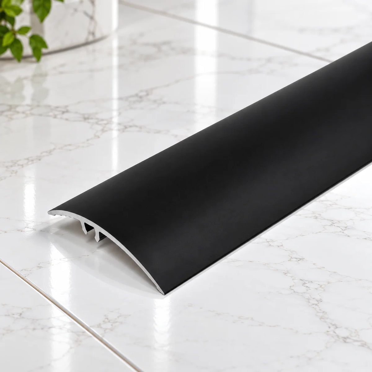 50mm Aluminium Adjustable Floor Transition Strip In Black Color