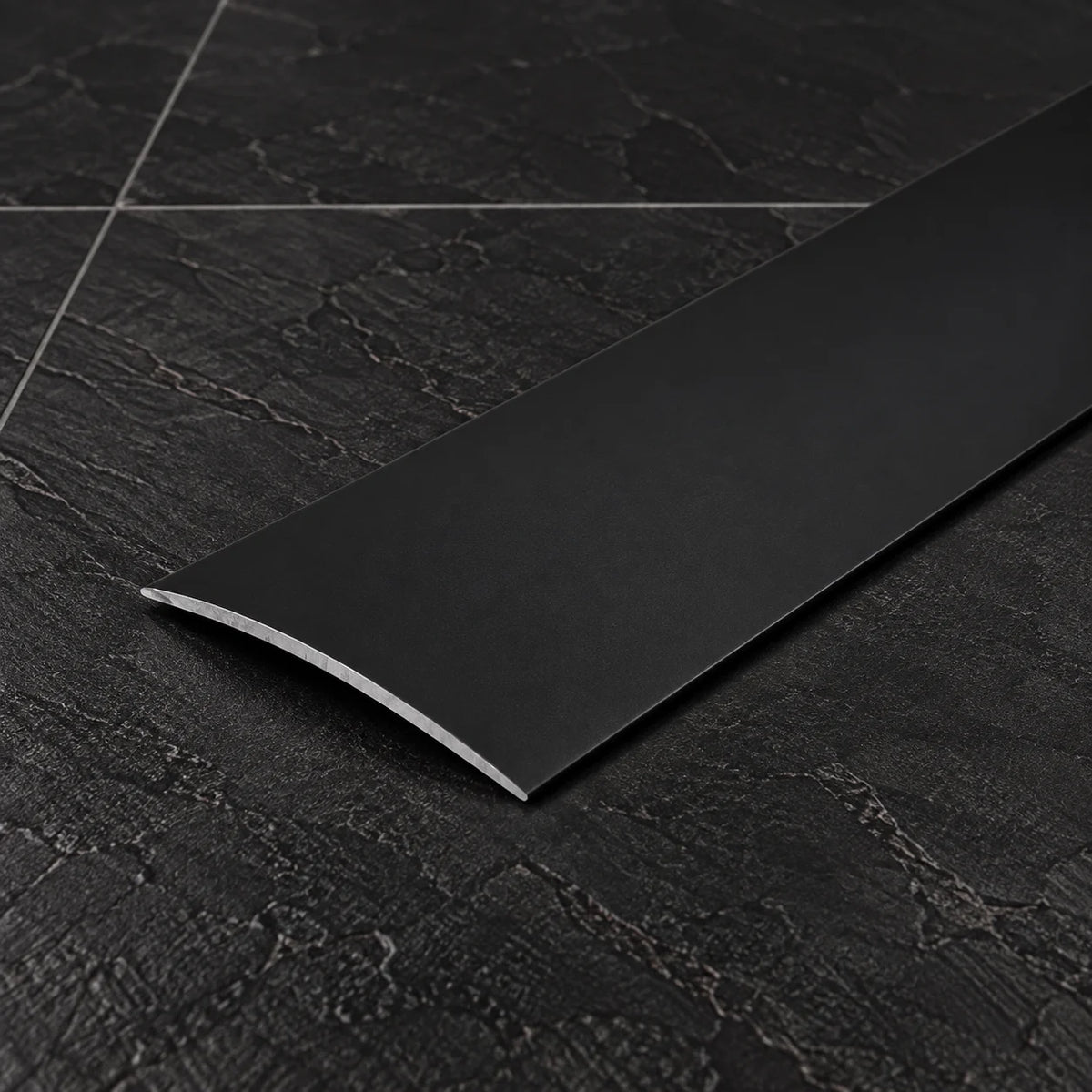 80mm Self-Adhesive Aluminium Threshold Strip In Black Color