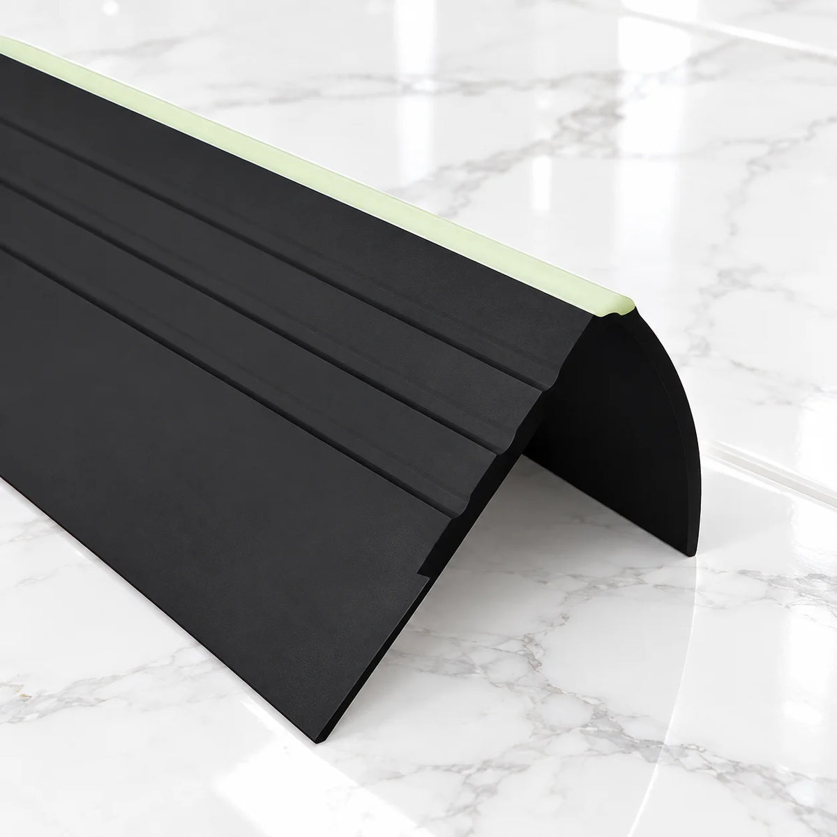 730-RDFL 40x40mm Luminescent PVC Stair Nosing – 1.2m In Black Color