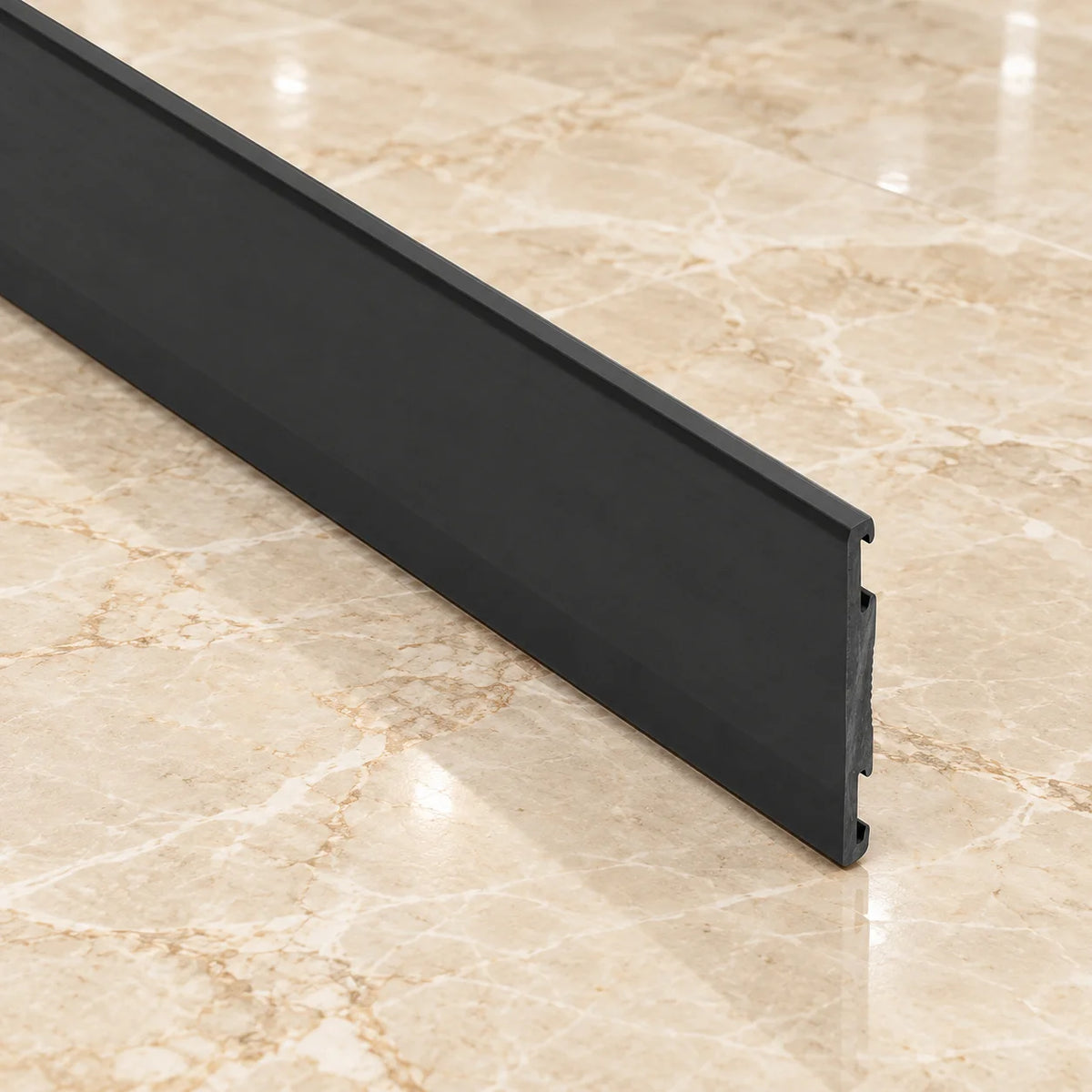 NSA 42mm Pre-Formed Aluminium Stair Edge Trim – 350mm In Black Color
