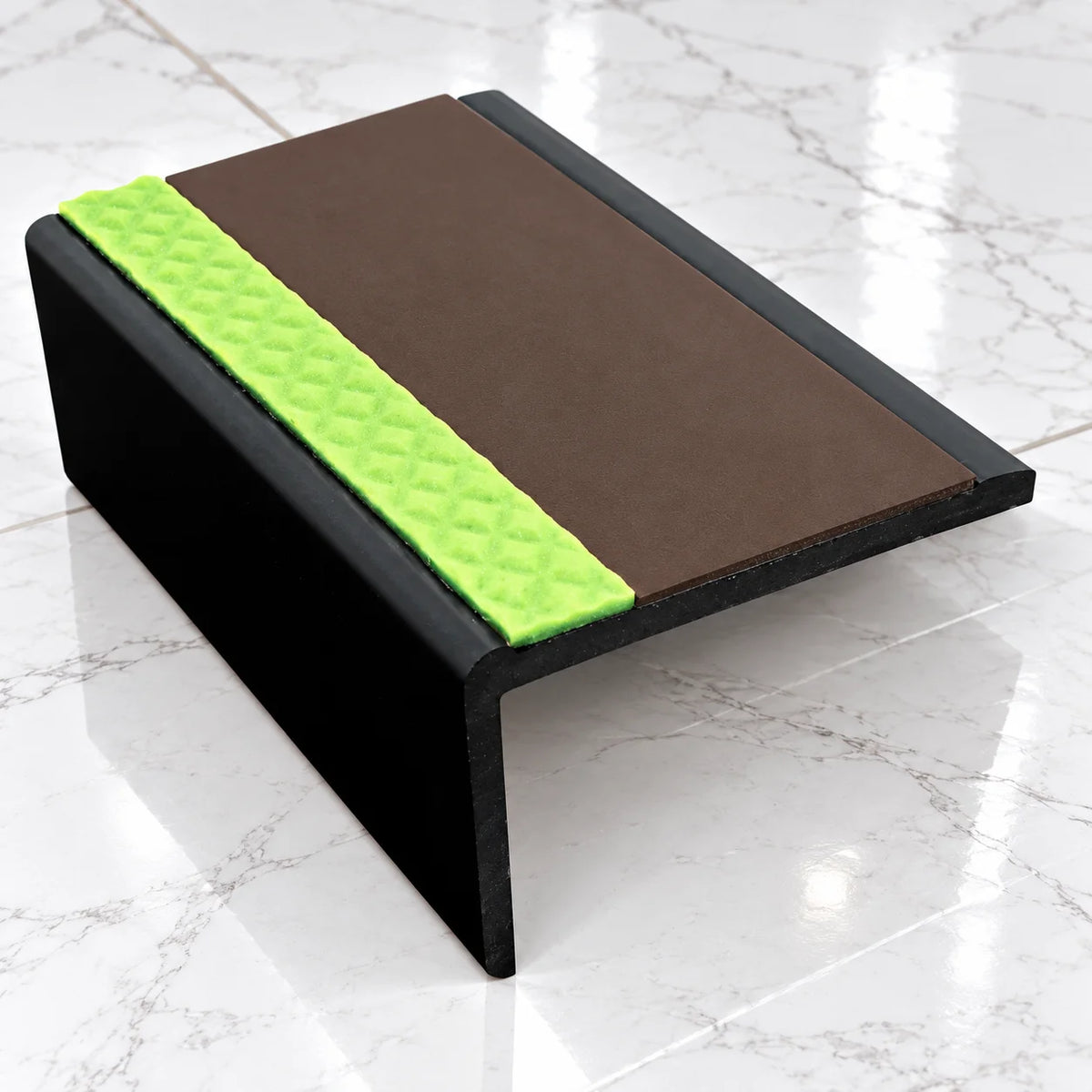 ASP 62.5x35mm Aluminator® Slimline Stair Nosing In Brown Color
