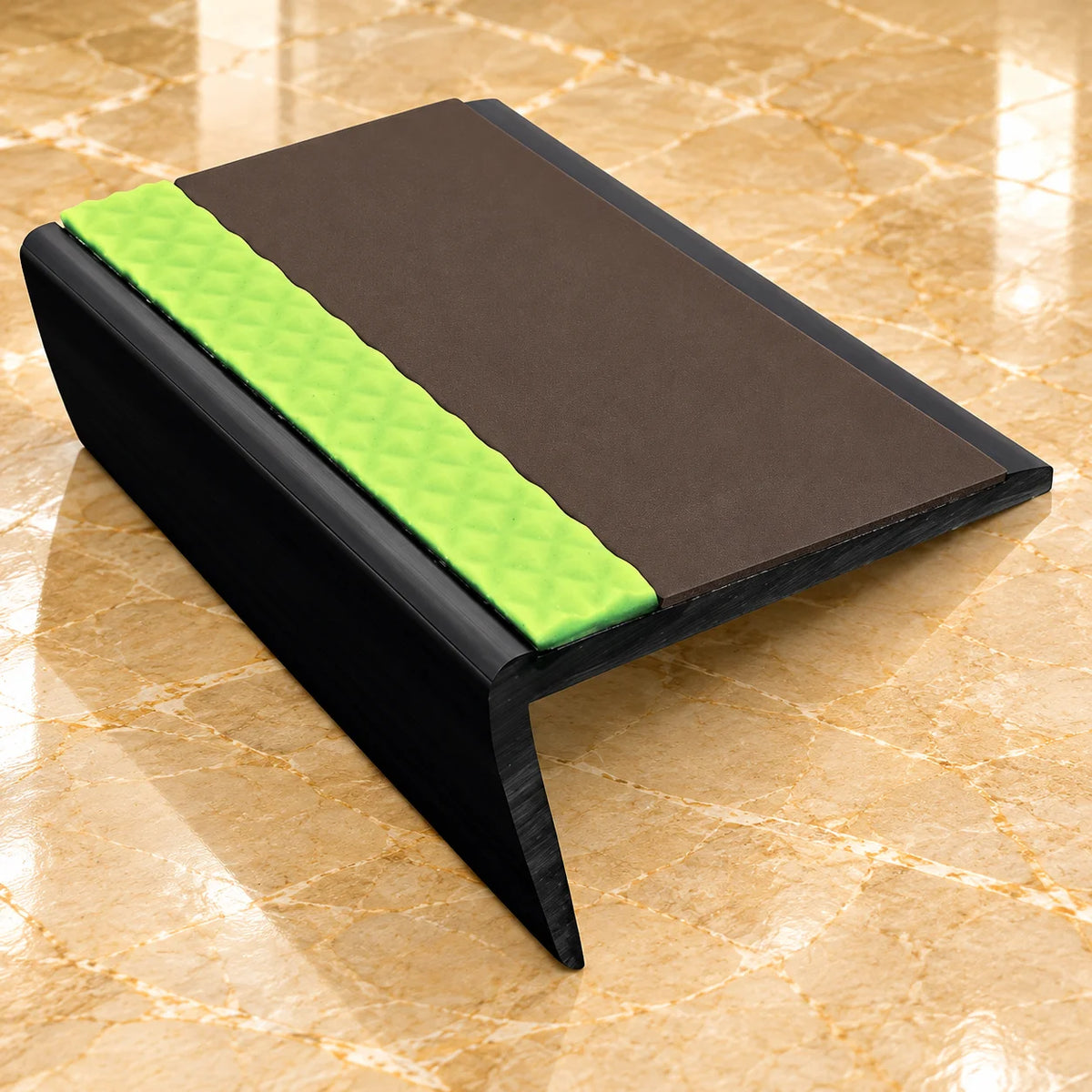 ASR 63x35mm Aluminator® Rakeback Stair Nosing In Brown Color