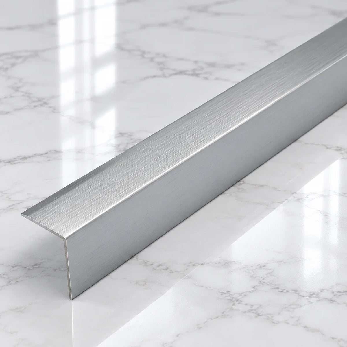 2.6m aluminium wall corner protector 20x20mm for internal wall edges