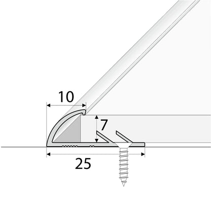 C07 Aluminium Single Edge Carpet Profile
