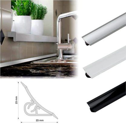 Worktop Profile Strip Splashback Edging Trim Kitchen Seal