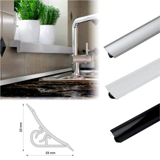 Worktop Profile Strip Splashback Edging Trim Kitchen Seal
