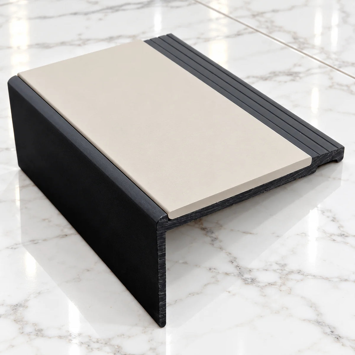 NHP 60.4x32mm Heavy Duty PVC Non-Slip Stair Nosing In Canvas Color