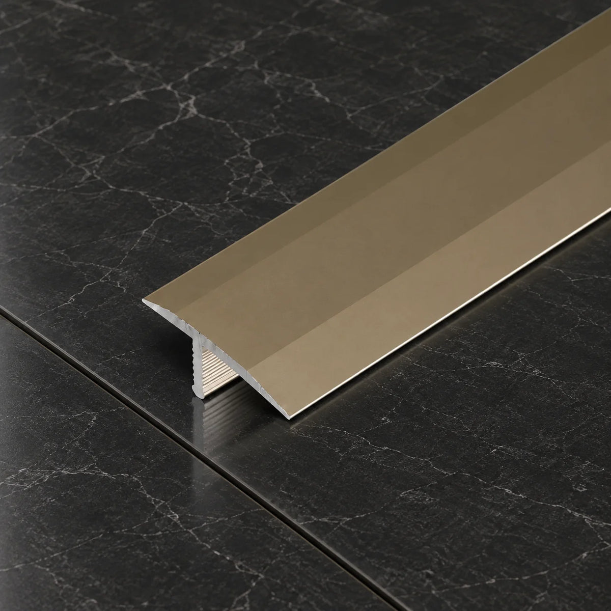 13mm Aluminium T-Bar Floor Transition Strip In Champagne Color
