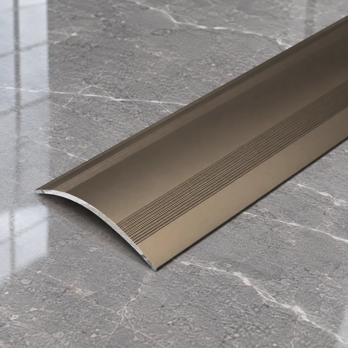 61mm Self-Adhesive Aluminium Ramp Transition Strip In Champagne Color
