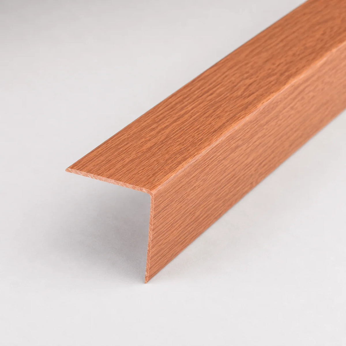 PVC Plastic Edge Protector Moulding Wood Effect Corner Angle Trim 90° In Cherry Color 