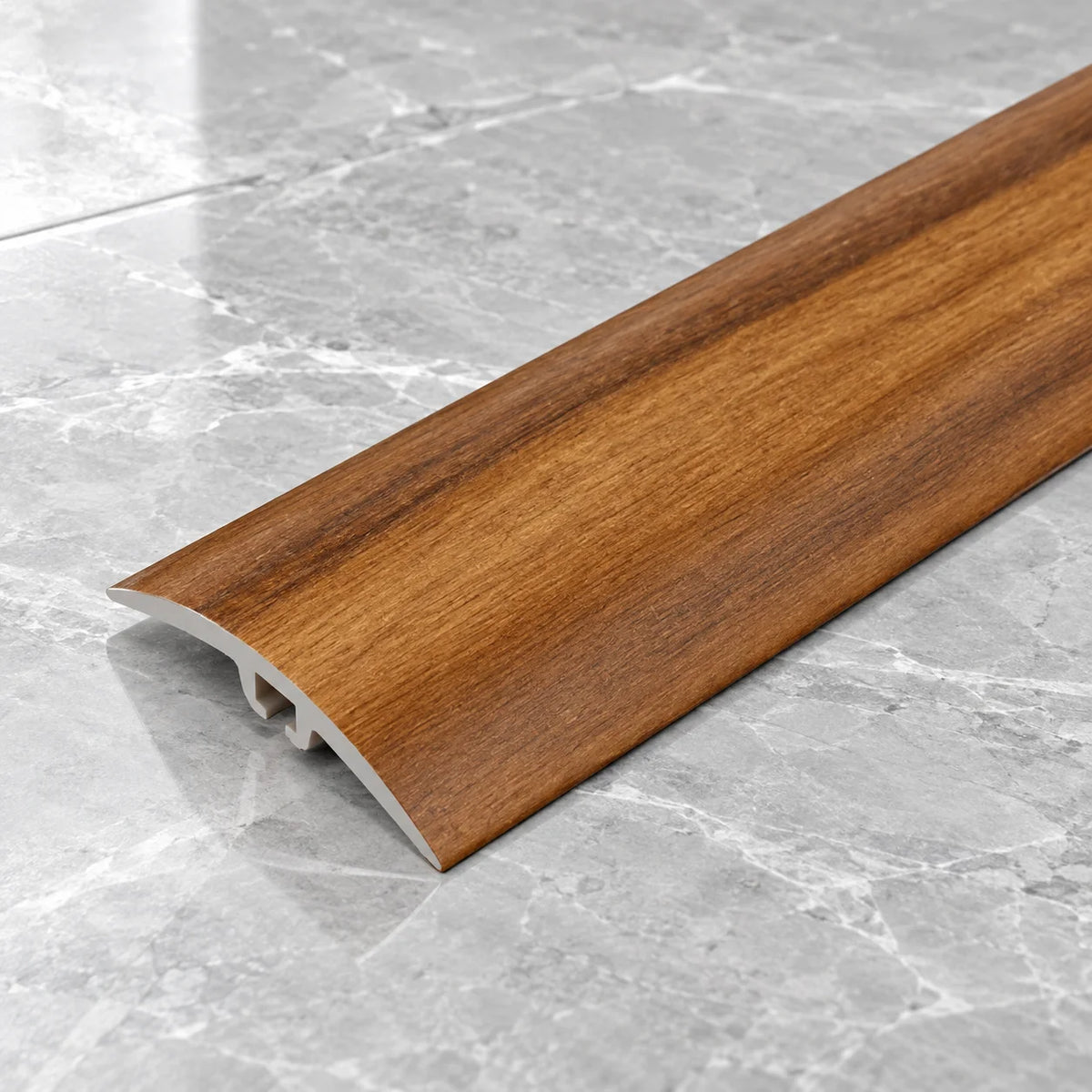 42mm PVC Wood Effect Concealed-Fix Threshold Strip In Chestnut 6e