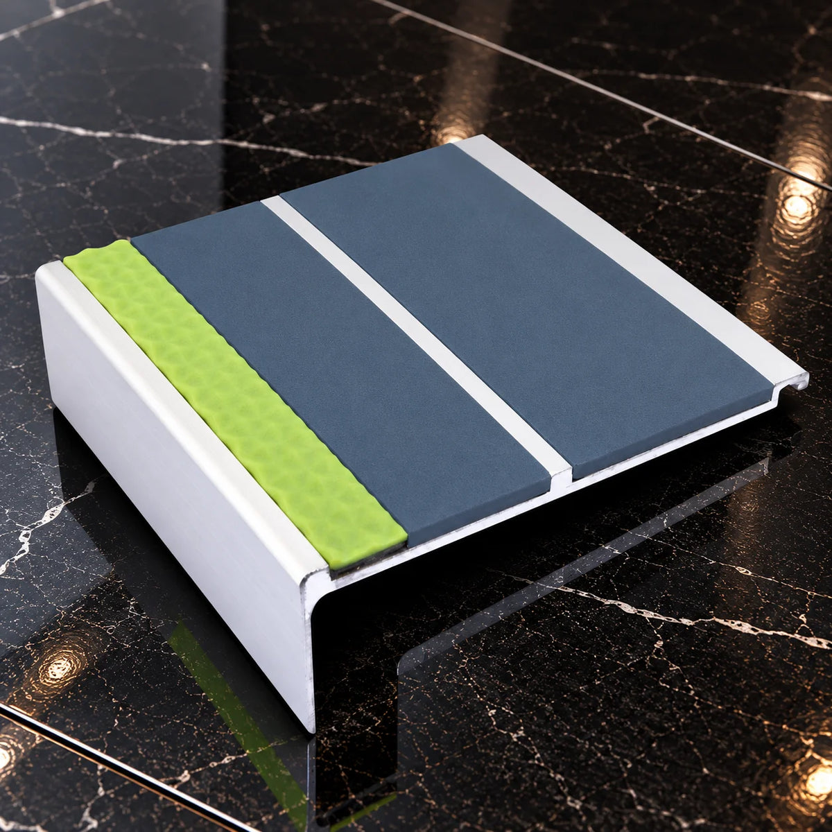 AHD11 91x32mm Aluminator® Non-Slip Stair Nosing In Cobalt Color