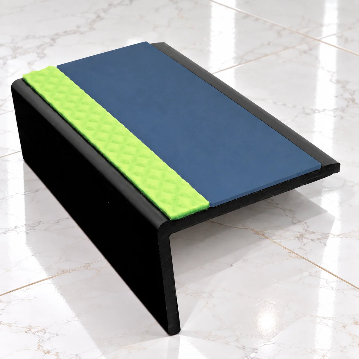 ASP 62.5x35mm Aluminator® Slimline Stair Nosing In Cobalt Blue Color