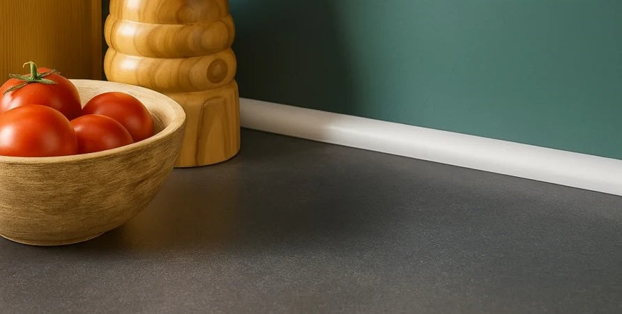 Decorative Flooring Window Edge Beading Worktop Strip UPVC Quadrant Trim Moulding-Fixing Image