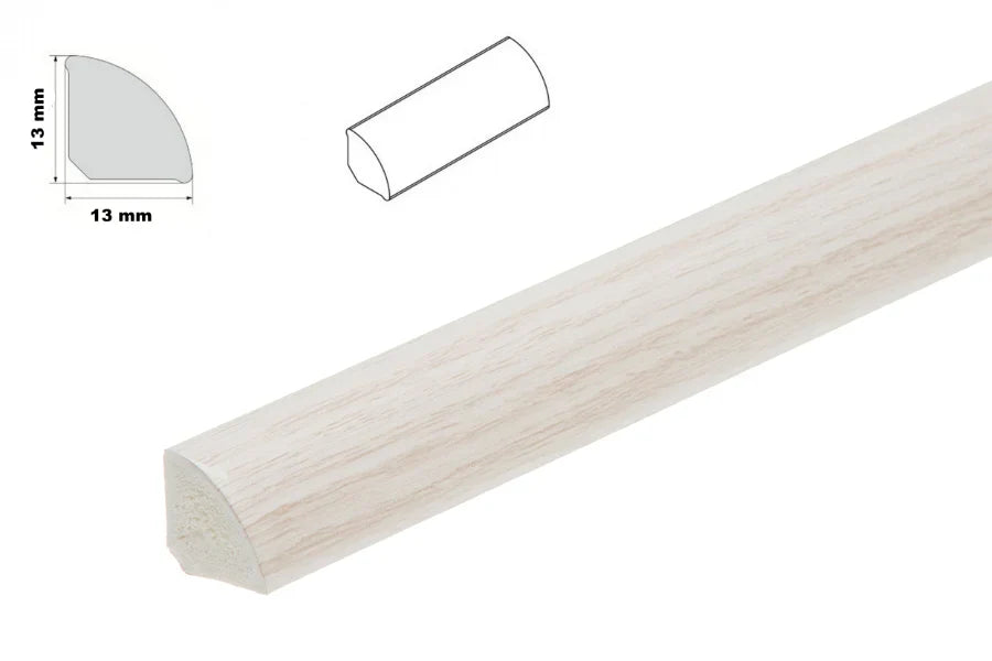 Decorative Flooring Window Edge Beading Worktop Strip uPVC Quadrant Trim Moulding-13mm Wood