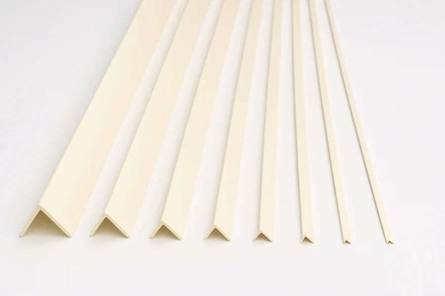 Edge Protector Ivory PVC Plastic Corner Angle Trim 90° -